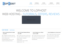 Tablet Screenshot of lophost.com